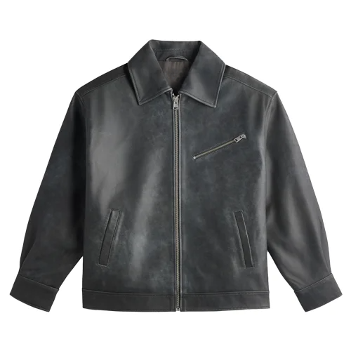 womens leather bomber jacket