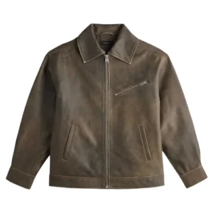 womens leather bomber jacket