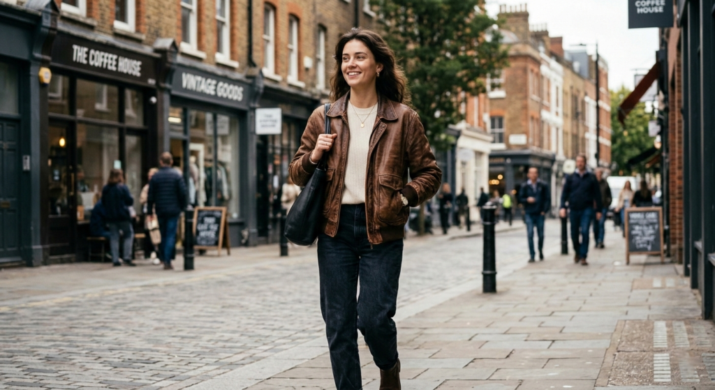 Read more about the article Womens Leather Bomber Jackets: Stylish, Comfortable & Timeless Outerwear